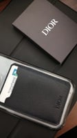 محفظة ديور جلد اصليه مع دست باق مخمليه و علبه