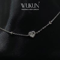 خلخال فضة 925s وميض القلب