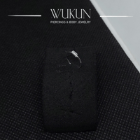 زمام بيرسينج فضة 925S دائري حلقة بجزء مبروم