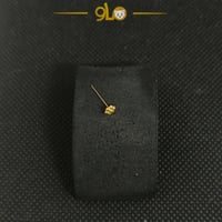 زمام بيرسينج ذهب وردة سادة 5 ( 3.4mm)