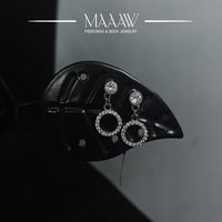 أقراط فضة 925s موديل 9172