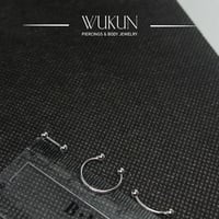 حلق فضة 925s ثلاث قطع مفردة موديل 9235