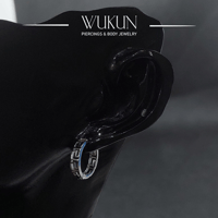 أقراط فضة عيار 925S حلقة مفرغ