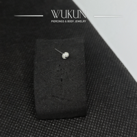 زمام بيرسينج فضة 925S شنكار شكل وردة سادة