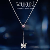 سلسال (Y) فضة عيار 925 شكل فراشة