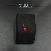 زمام بيرسينج ذهب عيار 18K دائرة سادة