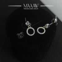 أقراط فضة 925s موديل 9172