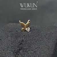 زمام بيرسينج ذهب عيار 18K فراشة