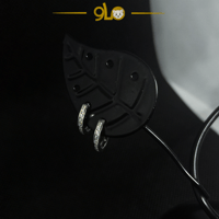 أقراط فضة حلقة دائرية موديل 9123