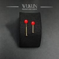 زمام بيرسينج ذهب عيار 18K دائرة سادة