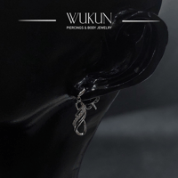 أقراط فضة عيار 925S بشكل مميز معلق