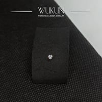 زمام بيرسينج ذهب عيار 18K فص قلب