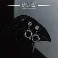 أقراط فضة 925s موديل 9172