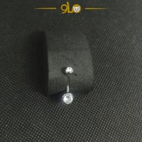 حلق بيرسينج فضة 925s للسرة موديل 912