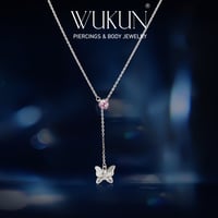 سلسال (Y) فضة عيار 925 شكل فراشة