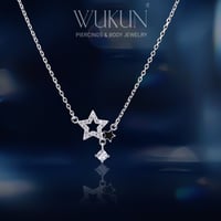 سلسال فضة عيار 925 نجمتين