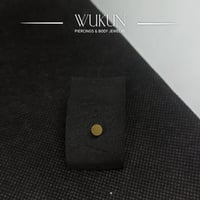 زمام بيرسينج ذهب عيار 18K دائرة سادة