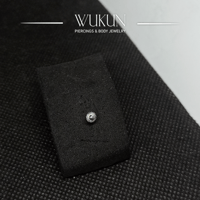 زمام بيرسينج فضة 925S شنكار شكل وردة سادة