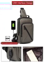 حقيبة كتف مفردة حقيبة محمولة حقيبة صدر للرجال