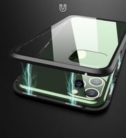 جراب مغناطيسي معدني لهاتف iPhone 12 و 12 pro جراب...