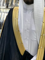 بشت رجالي رسمي VIP نخب أول لون أسود قماش ياباني صو...