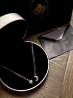 قلادتين الشمس والقمر فضه عيار 925