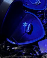 خاتم النجمتان فضه عيار925