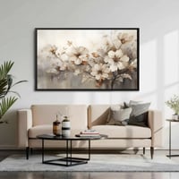 لوحة فنية زهور نابضة بالحياة