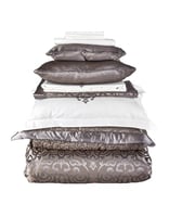 طقم مفارش عرائس كينج سايز Camilla فضي