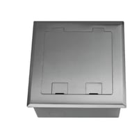 علبه فيش ارضي سلفر با اربعه منافذ اس تلس