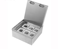 فيش ارضي دفن بلاط او خشب سلفر 20*20بوكس 6 وحدة