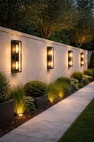 فانوس جداري خارجي LED طويل من الألومنيوم AL-3207-2...