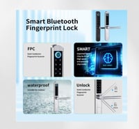 قفل ذكي بمقبض قصير لأبواب السحاب IP65 والمساحات ال...