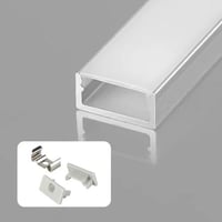 بروفايل ألمنيوم 1.5×2.5 سم بدون شفة – لون اسود ، ب...