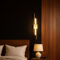 ابليك جداري مودرن ذهبي ثلاثة لون اضاءاة موديل 7099...