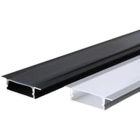بروفايل ألمنيوم 20م×3 سم بدون شفة لون اسود بطول 3...