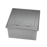 علبه فيش ارضي سلفر با اربعه منافذ اس تلس