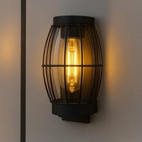 فانوس جداري خارجي قبة من الألومنيوم AL-411-E27