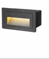 لمبات درج LED مربعة جرم اسود من الألومنيوم IP65 ضم...