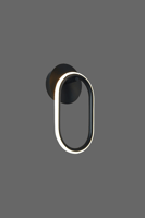 أبليك جداري LED مودرن اسود | تصميم حلقة أنيق | 30x...