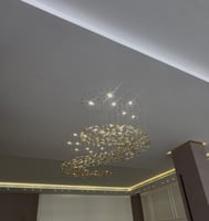 ثريا اوراق عسلي بحرف S بتصميم احترافي وجميل