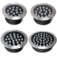 كشاف دفن أرضي عيون مدور بعدسة LED من الألومنيوم ان...