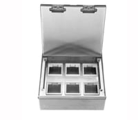 فيش ارضي دفن بلاط او خشب سلفر 20*20بوكس 6 وحدة