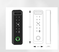 التحكم بالدخول (نحيف) IP66 يرتبط بالقفل الكهربائي...