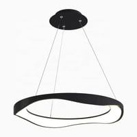 ثريا سقف LED مودرن | دائري بتصميم مموج | 60 سم | إ...