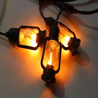 عقد فانوس شعلة 5 متر 10 فانوس وتر بروف