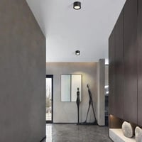 سلندر دائري 12 سم بقوة 15 واط المنيوم انارة اصفر 3...