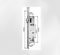 قفل ذكي بمقبض قصير لأبواب السحاب IP65 والمساحات ال...