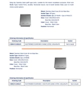 علبه فيش ارضي سلفر با اربعه منافذ اس تلس