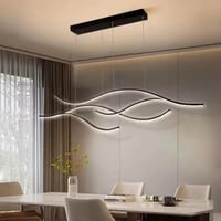 ثريا سقف LED مودرن | تصميم أمواج متدفقة | 60 وات |...